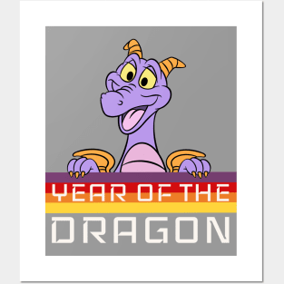 Year of the dragon Happy little purple dragon of imagination Posters and Art